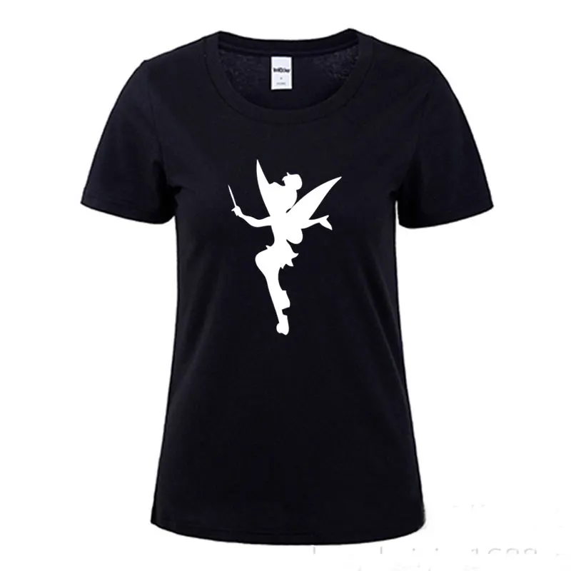 New Women Tinkerbell Fairy Silhouette Cartoon Fairy T shirt Femme Tinkerbell Printed Cute T - shirt Casual Tops Plus Size
New Women Tinkerbell Fairy Silhouette Cartoon Fairy T shirt Femme Tinkerbell Printed Cute T - shirt Casual Tops Plus Size