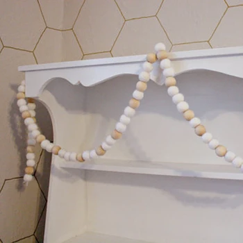 Felt Ball Wood Beads Garland White With Wooden Garlands Banner Wall Decorations Vintage Home Decor Baby Rattle Room Decor
Felt Ball Wood Beads Garland White With Wooden Garlands Banner Wall Decorations Vintage Home Decor Baby Rattle Room Decor