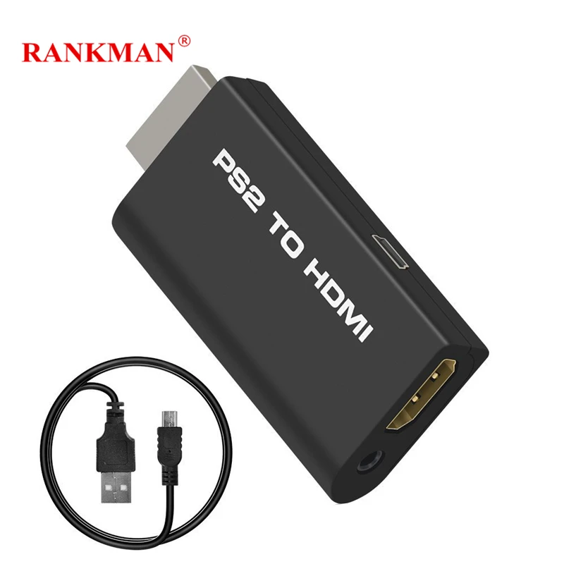 Rankman PS2 to HDMI AV Converter Adapter with 3.5mm Audio Output Support 480i 576i 480P for PS2 Display Modes
Rankman PS2 to HDMI AV Converter Adapter with 3.5mm Audio Output Support 480i 576i 480P for PS2 Display Modes