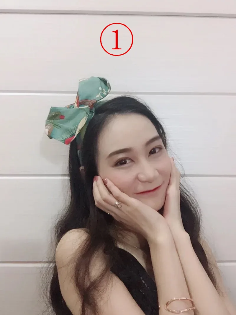 50s women vintage rockabilly pinup style floral print headband in green hair head bands hair scarf accessories bow wire inside 50s women vintage rockabilly pinup style floral print headband in green hair head bands hair scarf accessories bow wire inside