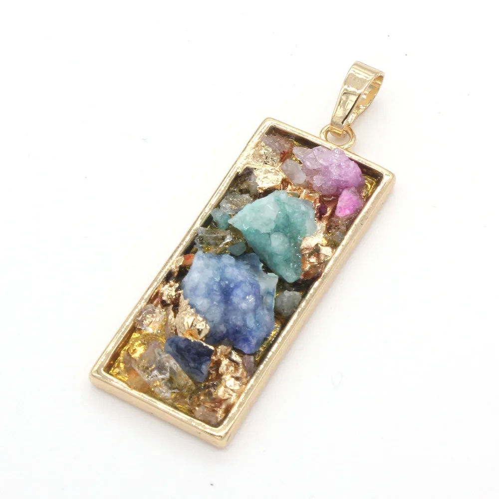 Trendy-beads Unique Light Yellow Gold Color Rectangle Rock Crystal Dyed Colorful Pendant Fashion Jewelry
Trendy-beads Unique Light Yellow Gold Color Rectangle Rock Crystal Dyed Colorful Pendant Fashion Jewelry