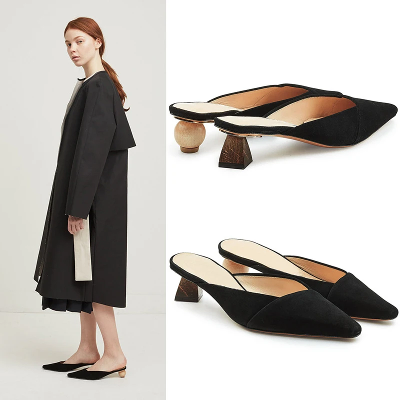 Baimier Summer Geometric Heel Women Sandals Jacquemus Wood Ball Heel Women Mules Casual Slip on Shoes Women Pumps High Heels
Baimier Summer Geometric Heel Women Sandals Jacquemus Wood Ball Heel Women Mules Casual Slip on Shoes Women Pumps High Heels
