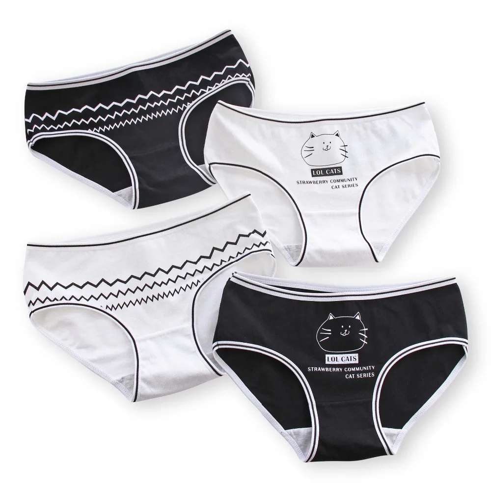 2018 panties underwear girl Cat Printed Young Girl Briefs Black White Panties Girl Cotton Panties Kids Underwear FZA0061
2018 panties underwear girl Cat Printed Young Girl Briefs Black White Panties Girl Cotton Panties Kids Underwear FZA0061