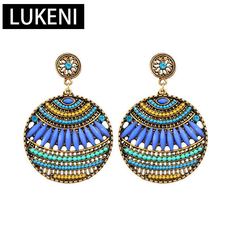 Bohemia Style Bead Round Drop Dangle Boho Earrings Brincos Hollow Out Flower Vintage Retro Statement Earrings Indian Jewelry 
Bohemia Style Bead Round Drop Dangle Boho Earrings Brincos Hollow Out Flower Vintage Retro Statement Earrings Indian Jewelry