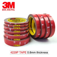 3M 4229 Gray Color, 0.8mm Thick, Double Coated Adhesive Acrylic Foam Tape For Automotive Exterior Trim Parts, Body Side Moldings image