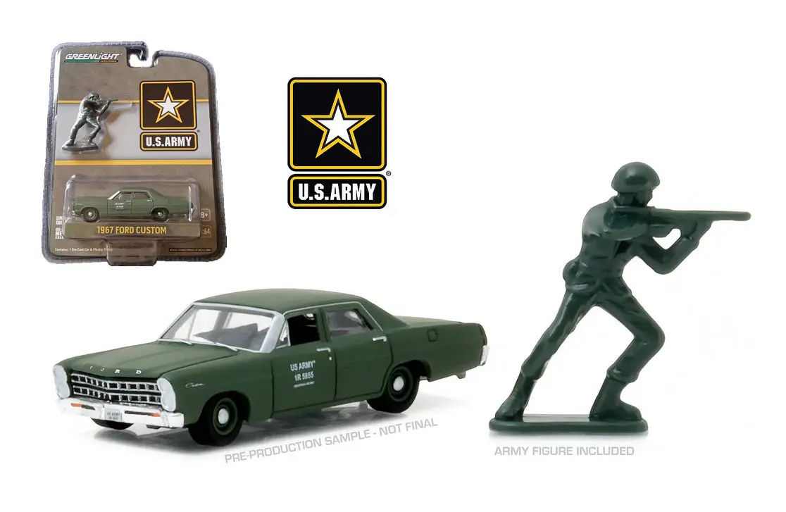 GL 1:64 U.S. ARMY 1967 FORD CUSTOM WITH PLASTIC SOLDIER alloy model Car Diecast Metal Toys Birthday Gift For Kids Boy
GL 1:64 U.S. ARMY 1967 FORD CUSTOM WITH PLASTIC SOLDIER alloy model Car Diecast Metal Toys Birthday Gift For Kids Boy