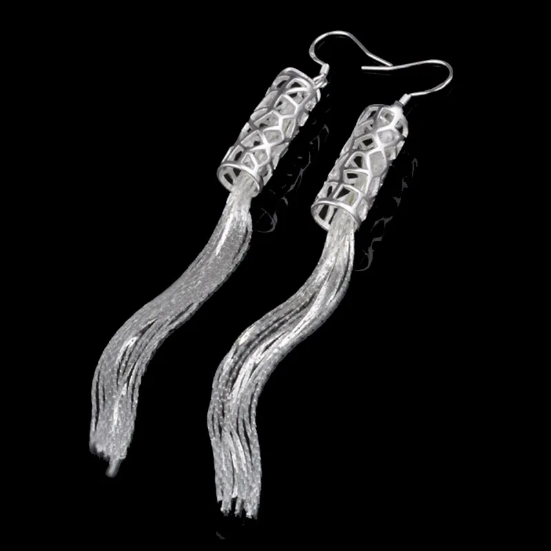 PATICO Wholesale Price Beautiful Tassel 925 Sterling Silver Women Drop Earring High Quality Fashion Earrings Jewelry
PATICO Wholesale Price Beautiful Tassel 925 Sterling Silver Women Drop Earring High Quality Fashion Earrings Jewelry