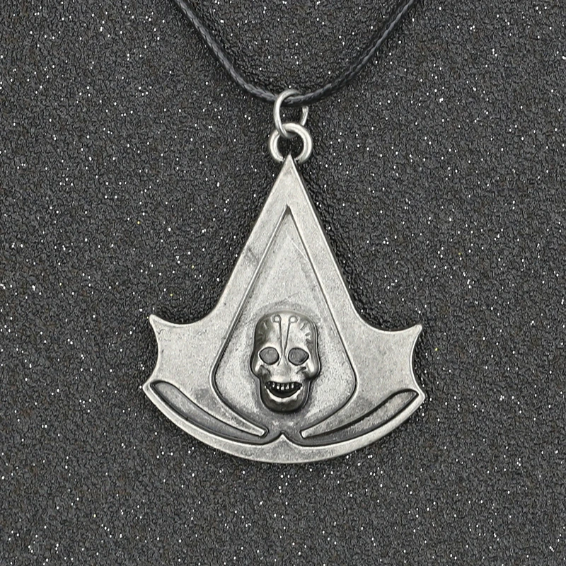 Assassins Creed Necklace Skull Logo Vintage Retro Altair Ezio Connor Desmond Grey Pendant Leather Rope Game Jewelry Wholesale
Assassins Creed Necklace Skull Logo Vintage Retro Altair Ezio Connor Desmond Grey Pendant Leather Rope Game Jewelry Wholesale