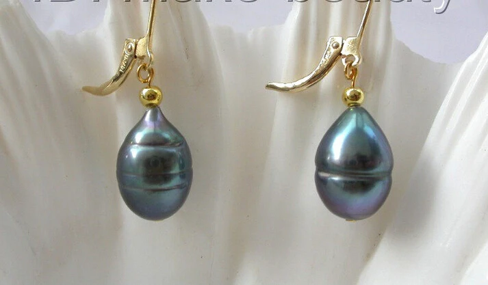 Free shippingstunning big 14mm baroque black freshwater pearls dangle earrings 14K b760 6.10
Free shippingstunning big 14mm baroque black freshwater pearls dangle earrings 14K b760 6.10