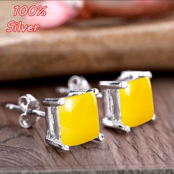 100% 925 Sterling Silver Color Earring Blank Nail Space For The DIY Honey Wax Stud Pin To The Square Ear Nail To 5*5mm Female
100% 925 Sterling Silver Color Earring Blank Nail Space For The DIY Honey Wax Stud Pin To The Square Ear Nail To 5*5mm Female