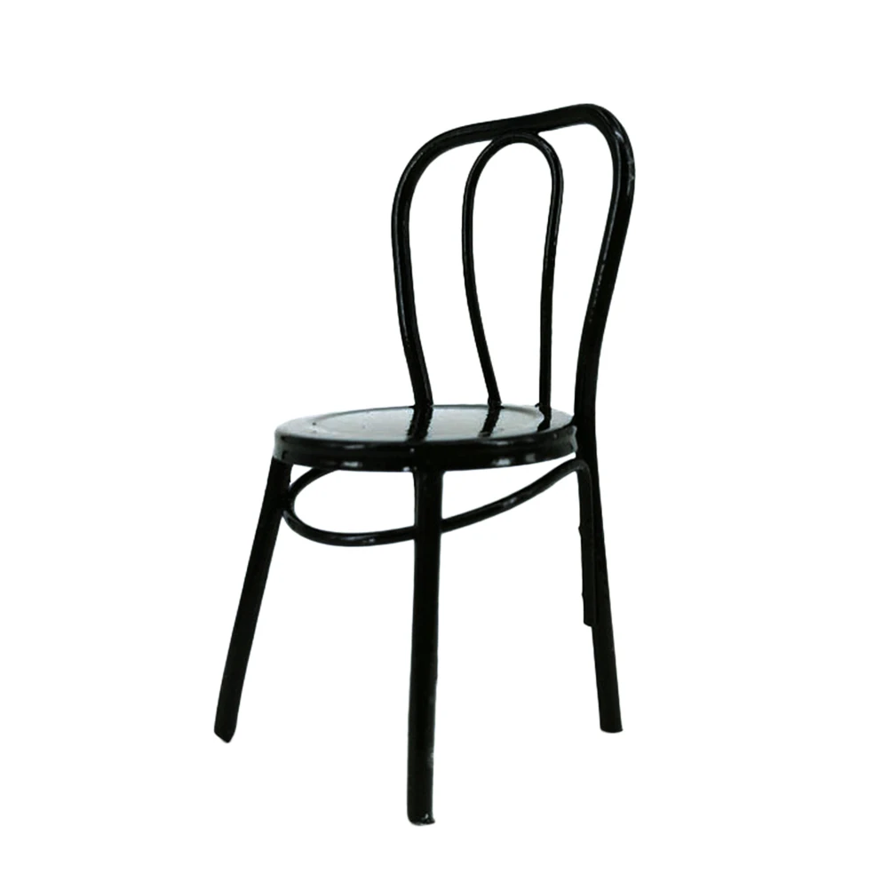 Mini Iron Chair Simulation Home Model Doll House Accessories Miniature Landscape Ornament Wooden Decors(1:12 Black)
Mini Iron Chair Simulation Home Model Doll House Accessories Miniature Landscape Ornament Wooden Decors(1:12 Black)