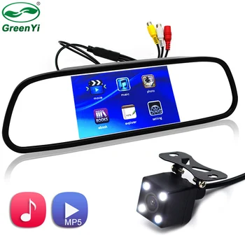 HD 1080P FM Transmit Video Player 4.3 inch Car MP4 MP5 Mirror Parking Monitor With 4 LED Night Vision Rear View Camera
HD 1080P FM Transmit Video Player 4.3 inch Car MP4 MP5 Mirror Parking Monitor With 4 LED Night Vision Rear View Camera