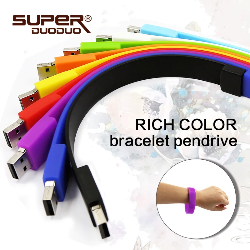 Full capacity USB2.0 flash drive 64g pen drive wrist band 16g flash card 32g bracelet usb stick 8gb memory flash disk
Full capacity USB2.0 flash drive 64g pen drive wrist band 16g flash card 32g bracelet usb stick 8gb memory flash disk