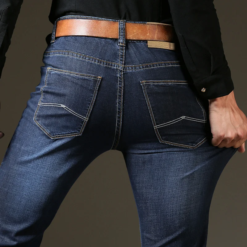 Brand 2017 Men's Cotton Stretch Jeans Men Casual Business Style Straight Trousers Male Slim Denim Pants Homme Plus Size 28-38
Brand 2017 Men's Cotton Stretch Jeans Men Casual Business Style Straight Trousers Male Slim Denim Pants Homme Plus Size 28-38
