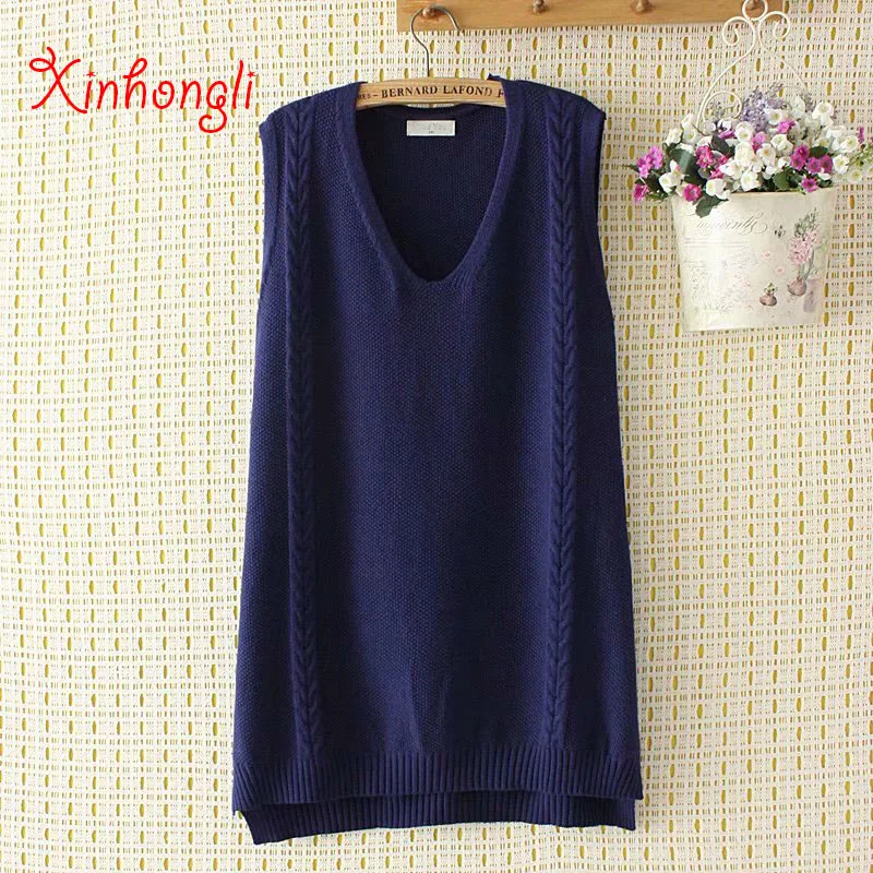 Plus size Criss-Cross knitted women sweater vests 2019 winter casual ladies pullovers sleeveless V-neck sweaters tops female
Plus size Criss-Cross knitted women sweater vests 2019 winter casual ladies pullovers sleeveless V-neck sweaters tops female