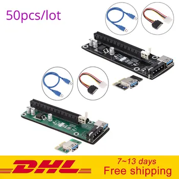 PCI-E 1X to 16X Adapter USB PCI-3.0 PCI-E PCI Express Extender pcie Riser Card with Power Cable USB Cable For Bitcoin Mining
PCI-E 1X to 16X Adapter USB PCI-3.0 PCI-E PCI Express Extender pcie Riser Card with Power Cable USB Cable For Bitcoin Mining