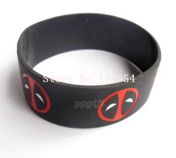 New 50 pcs Popular Cartoon Deadpool Wristband Silicone Bracelets For Man Women jewelry Gift Fashion Accessories H-98
New 50 pcs Popular Cartoon Deadpool Wristband Silicone Bracelets For Man Women jewelry Gift Fashion Accessories H-98