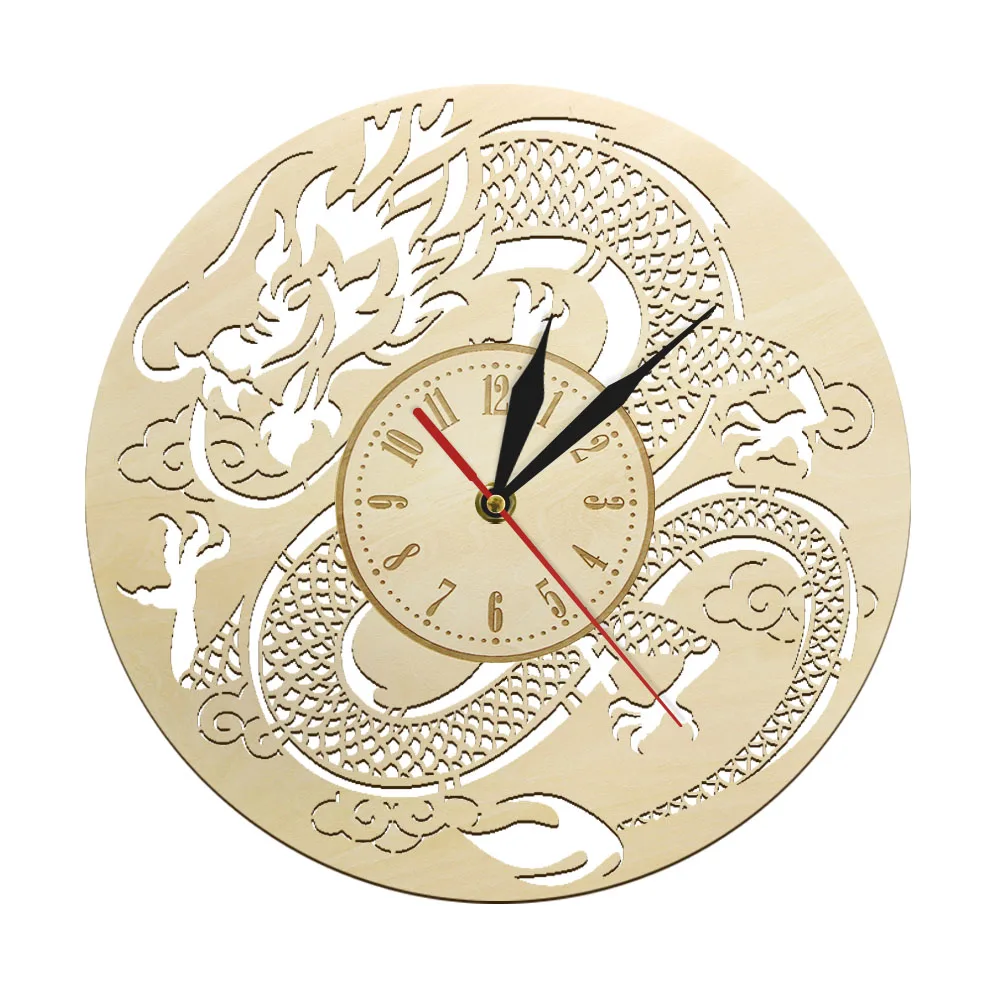 Vintage Dragon Sculpture Watch horloge Japanese Dragon Fantasy Wall Clock Wooden Home Décor Original Gift Non Ticking wandklok
Vintage Dragon Sculpture Watch horloge Japanese Dragon Fantasy Wall Clock Wooden Home Décor Original Gift Non Ticking wandklok