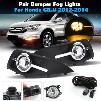 Pair Front Left Right Bumper Fog Light Lamp Grilles w/ Harness Bulb Replacement For Honda/CR-V 2012 2013 2014 12V 55W
Pair Front Left Right Bumper Fog Light Lamp Grilles w/ Harness Bulb Replacement For Honda/CR-V 2012 2013 2014 12V 55W