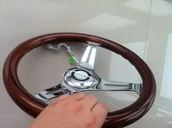 350mm 35cm 14 inch Wood wooden Phoebe steering wheel racing steering wheel three racing Phoebe black line
350mm 35cm 14 inch Wood wooden Phoebe steering wheel racing steering wheel three racing Phoebe black line