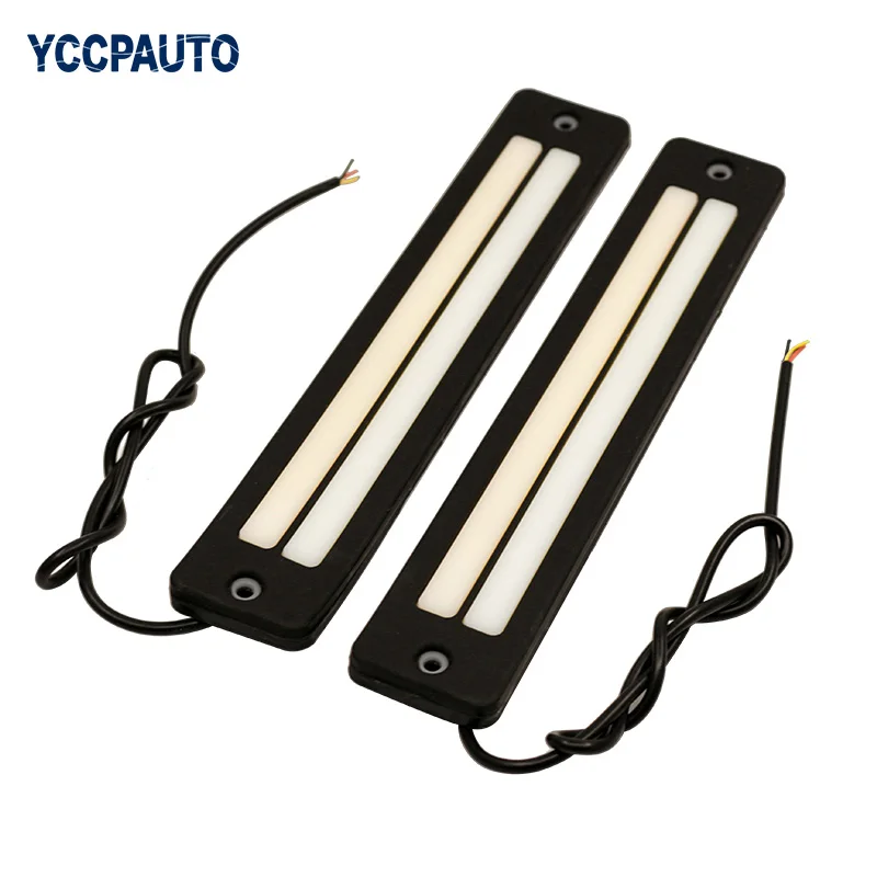 Gfoloza Car DRL Daytime Running Light Dual Color Fog Lights AUTO Flexible Waterproof COB Working White 6000K 190x35mm 2pcs
Gfoloza Car DRL Daytime Running Light Dual Color Fog Lights AUTO Flexible Waterproof COB Working White 6000K 190x35mm 2pcs
