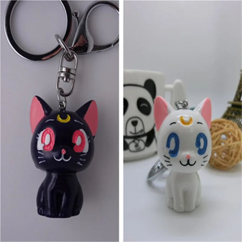Hot New Japan Anime Sailor Moon Key Chain Cosplay Badge Luna Cat Black White Cute Cartoon Resin Keyring Key Chains Girl Gift
Hot New Japan Anime Sailor Moon Key Chain Cosplay Badge Luna Cat Black White Cute Cartoon Resin Keyring Key Chains Girl Gift