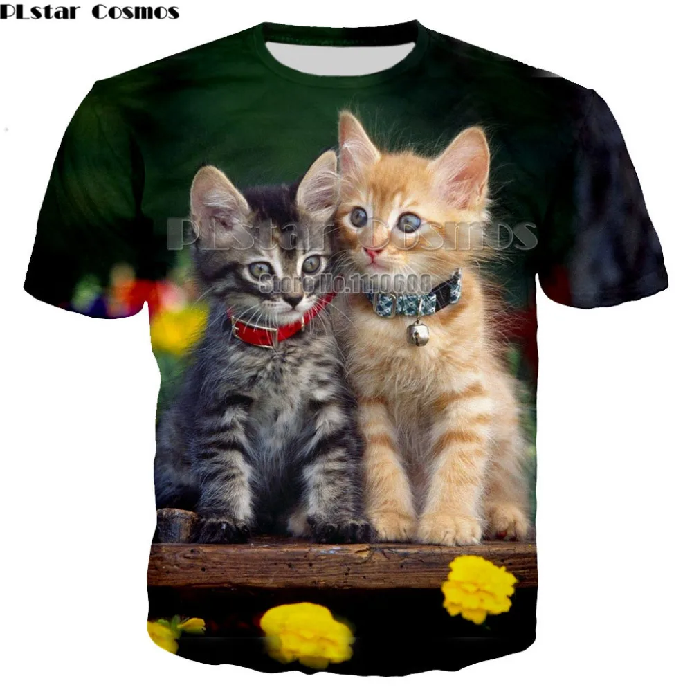 PLstar Cosmos Fashion 3D Animal Pet Cat Print T Shirt for Women Harajuku Style Top Tees Female O Neck Short Sleeved T-shirt
PLstar Cosmos Fashion 3D Animal Pet Cat Print T Shirt for Women Harajuku Style Top Tees Female O Neck Short Sleeved T-shirt