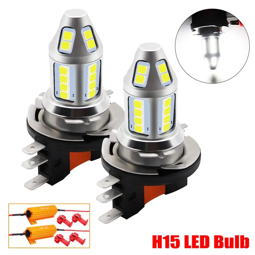 2pcs H15 LED Car Fog Lamp 150W with Decoder High Power 3030 Chip White Waterproof Auto Front Headlamp Fog Driving Lights 12V 24V
2pcs H15 LED Car Fog Lamp 150W with Decoder High Power 3030 Chip White Waterproof Auto Front Headlamp Fog Driving Lights 12V 24V