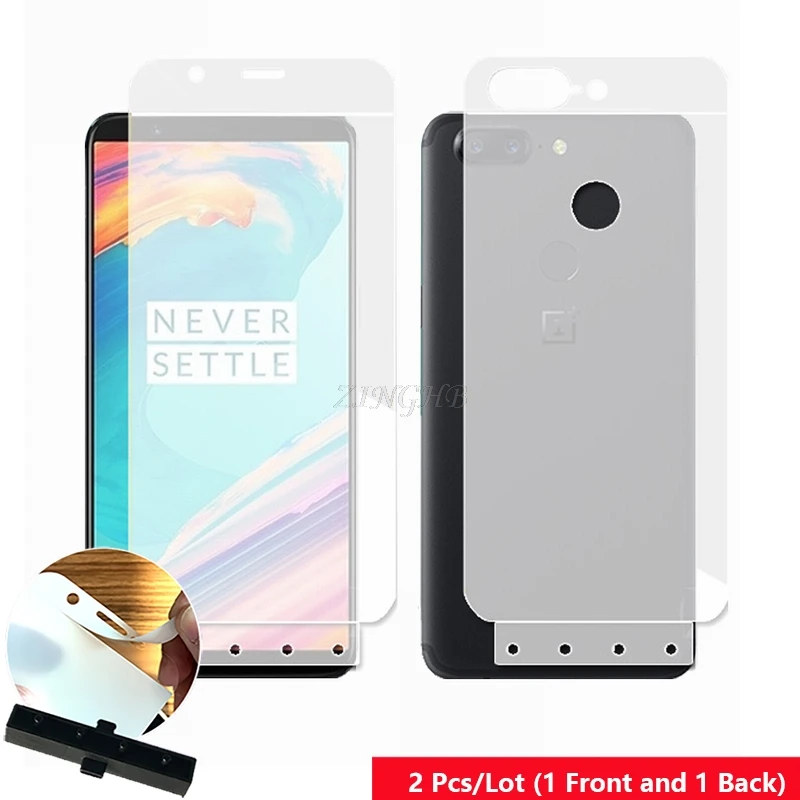2 Pcs Front & Back Smart Guide Tool Soft Film AUTO Fixed Hydrogel Film Full Body Screen Protector for OnePlus 5T 6.01"
2 Pcs Front & Back Smart Guide Tool Soft Film AUTO Fixed Hydrogel Film Full Body Screen Protector for OnePlus 5T 6.01"