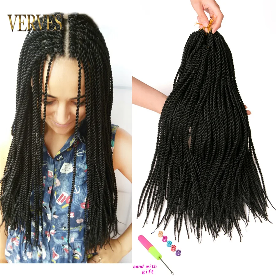 VERVES Ombre Crochet Braids 30 strands/pack 18 inch, small Senegalese Twist Hair Synthetic Braiding Hair extensions
VERVES Ombre Crochet Braids 30 strands/pack 18 inch, small Senegalese Twist Hair Synthetic Braiding Hair extensions