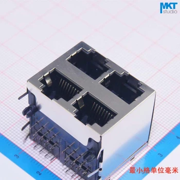 10Pcs Sample 2x2 Ports 59 Series Stack-up Female RJ45 Ethernet Network LAN PCB Socket Connector Jack
10Pcs Sample 2x2 Ports 59 Series Stack-up Female RJ45 Ethernet Network LAN PCB Socket Connector Jack