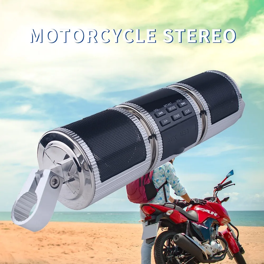 Waterproof Bluetooth Wireless Motorcycle Stereo Speakers 7/8-1.25 in. Handlebar Mount MP3 Music Player Audio Amplifier System 8Z
Waterproof Bluetooth Wireless Motorcycle Stereo Speakers 7/8-1.25 in. Handlebar Mount MP3 Music Player Audio Amplifier System 8Z