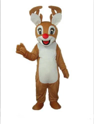 With one mini fan inside the head Christmas red nose reindeer deer mascot costume for adult to wear
With one mini fan inside the head Christmas red nose reindeer deer mascot costume for adult to wear