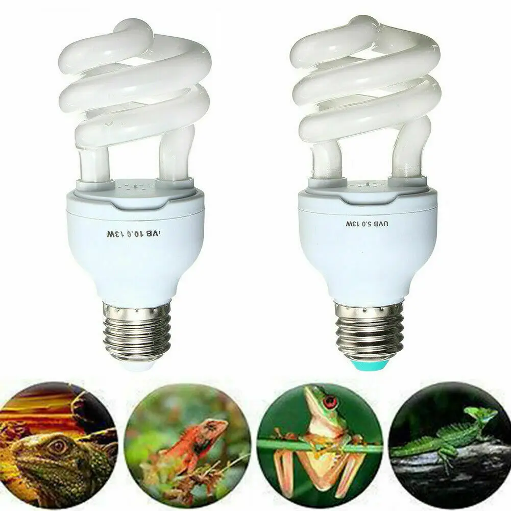 Фото 13W 26W Ultraviolet Lamps Bulbs Light Reptile Fluorescent Plant Calcium Supplement Pet UV Lamp UVA + UVB 5.0 10.0 | Лампы и освещение