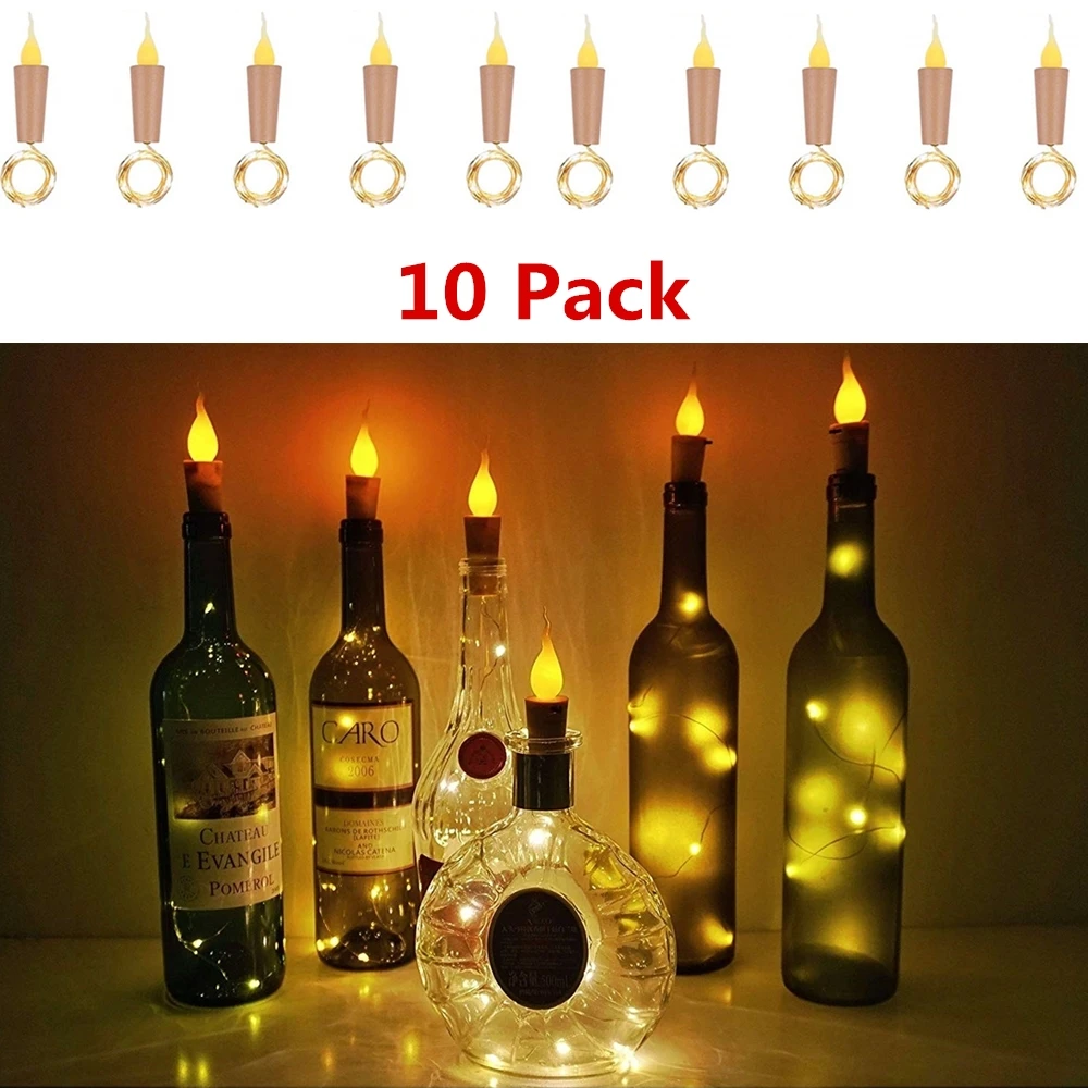 Candle Bottle Lights for Battery Operated LED Flameless Tealight Cork Fairy Mini String Flame Cork Light for Party Wedding Decor
Candle Bottle Lights for Battery Operated LED Flameless Tealight Cork Fairy Mini String Flame Cork Light for Party Wedding Decor