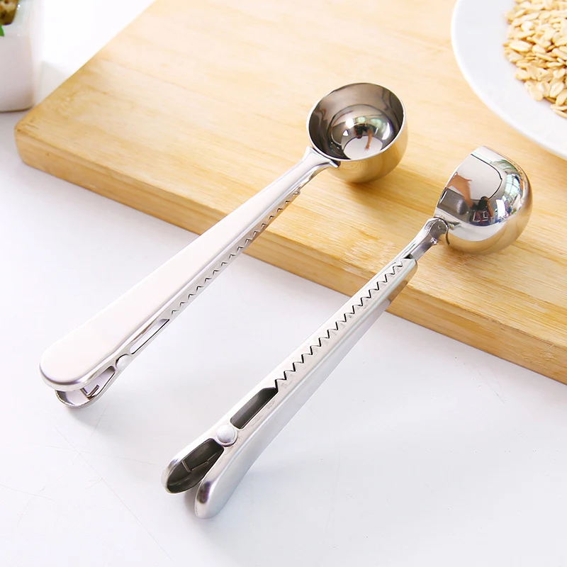 Multifunction Kitchen Supplies Coffee Scoop With Clip Stainless Steel Tea Coffee Measuring Cup Coffee Scoop Spoon
Multifunction Kitchen Supplies Coffee Scoop With Clip Stainless Steel Tea Coffee Measuring Cup Coffee Scoop Spoon