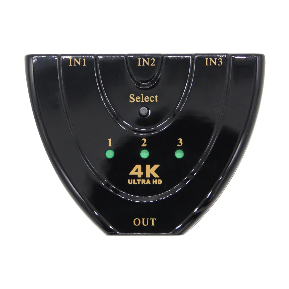 3 Port HDMI Switch Switcher 3D 4K*2K Mini HDMI Splitter 3 in 1 out Port Hub for DVD HDTV Xbox PS3 PS4 1080P
3 Port HDMI Switch Switcher 3D 4K*2K Mini HDMI Splitter 3 in 1 out Port Hub for DVD HDTV Xbox PS3 PS4 1080P