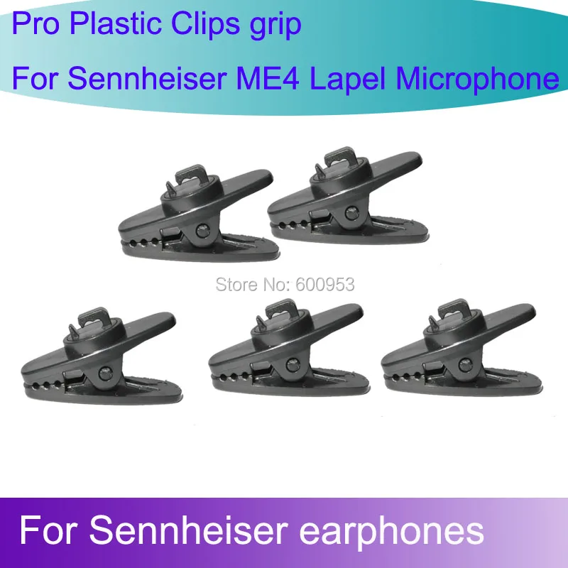 5 шт. запасной сменный пластиковый зажим для наушников Sennheiser ME4 петличный