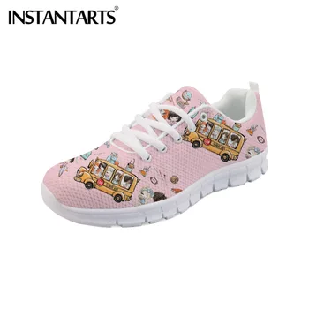 INSTANTARTS Student Teenager Girl Casual Cartoon Sneakers 3D School Bus Print Women Air Mesh Leisure Flats Shoes Ladies Shoes
INSTANTARTS Student Teenager Girl Casual Cartoon Sneakers 3D School Bus Print Women Air Mesh Leisure Flats Shoes Ladies Shoes