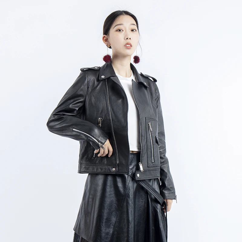 genuine leather jacket women real sheepskin leather clothes 2019 Ladies Long Sleeve Autumn Winter Biker Streetwear Black Coat
genuine leather jacket women real sheepskin leather clothes 2019 Ladies Long Sleeve Autumn Winter Biker Streetwear Black Coat
