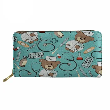 Noisydesigns Long Purse Women Cartoon Bear Nurse Print Phone Wallets Ladies Cute Organizer Wallet for Female Coin Pocket Zipper
Noisydesigns Long Purse Women Cartoon Bear Nurse Print Phone Wallets Ladies Cute Organizer Wallet for Female Coin Pocket Zipper