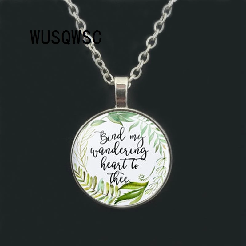 WUSQWSC Tie My Hiking Heart to You Green Leaf Floral Charm Necklace Bible Verse Jewelry Fashion Gift for Christian Women Men
WUSQWSC Tie My Hiking Heart to You Green Leaf Floral Charm Necklace Bible Verse Jewelry Fashion Gift for Christian Women Men