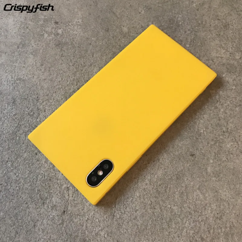 Crispyfish Square Matte Simple Phone Case For For iphone 7 8 Plus 6 6s X Xs Soft TPU Silicone Plain Cover
Crispyfish Square Matte Simple Phone Case For For iphone 7 8 Plus 6 6s X Xs Soft TPU Silicone Plain Cover
