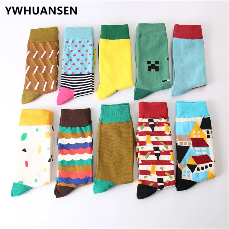YWHUANSEN Autumn Winter Creative Graffiti Man Socks Cotton High Quality Colored Socks Retro Long Funny Socks 2018 New Design
YWHUANSEN Autumn Winter Creative Graffiti Man Socks Cotton High Quality Colored Socks Retro Long Funny Socks 2018 New Design