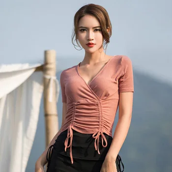 Fashion Latin Dance Top Women Short Sleeve Tango Salsa Cha Cha Samba Practice Outfit Ballroom Rumba Training Dancing Wear DC2281
Fashion Latin Dance Top Women Short Sleeve Tango Salsa Cha Cha Samba Practice Outfit Ballroom Rumba Training Dancing Wear DC2281