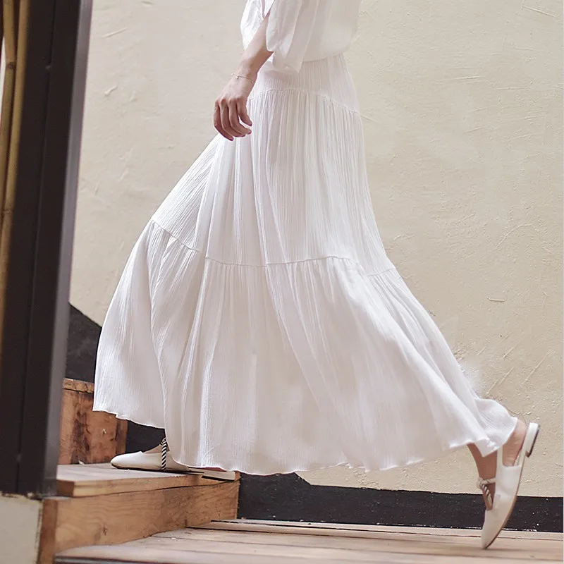 Women Fashion Casual Skrits 2018 New Summer Slim Solid High Waist A-Line Plus Size M-7XL Ankle Length Long Skirts white School
Women Fashion Casual Skrits 2018 New Summer Slim Solid High Waist A-Line Plus Size M-7XL Ankle Length Long Skirts white School