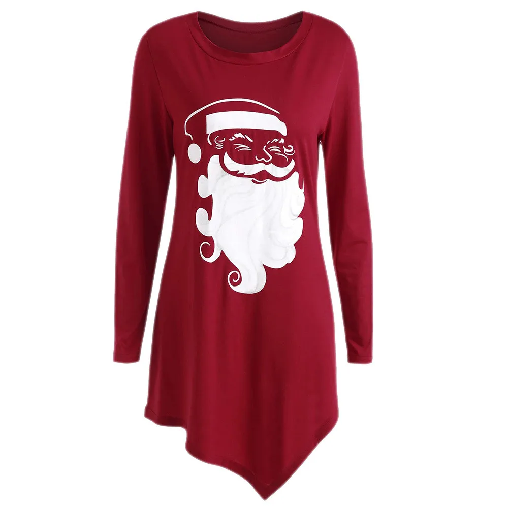 Autumn tops for women 2018 Womens Christmas Xmas Santa Claus Print blouse Tops Creative Women Ladies Shirt Irregular Blouses
Autumn tops for women 2018 Womens Christmas Xmas Santa Claus Print blouse Tops Creative Women Ladies Shirt Irregular Blouses