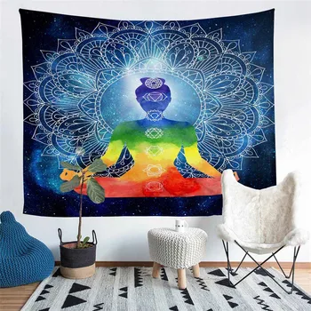 HELENGILI Home Furnishing OM Yoga Seven Chakras Tapestry Wall Hanging Sandy Beach Picnic Throw Rug Camping Tent Sleeping Pad
HELENGILI Home Furnishing OM Yoga Seven Chakras Tapestry Wall Hanging Sandy Beach Picnic Throw Rug Camping Tent Sleeping Pad