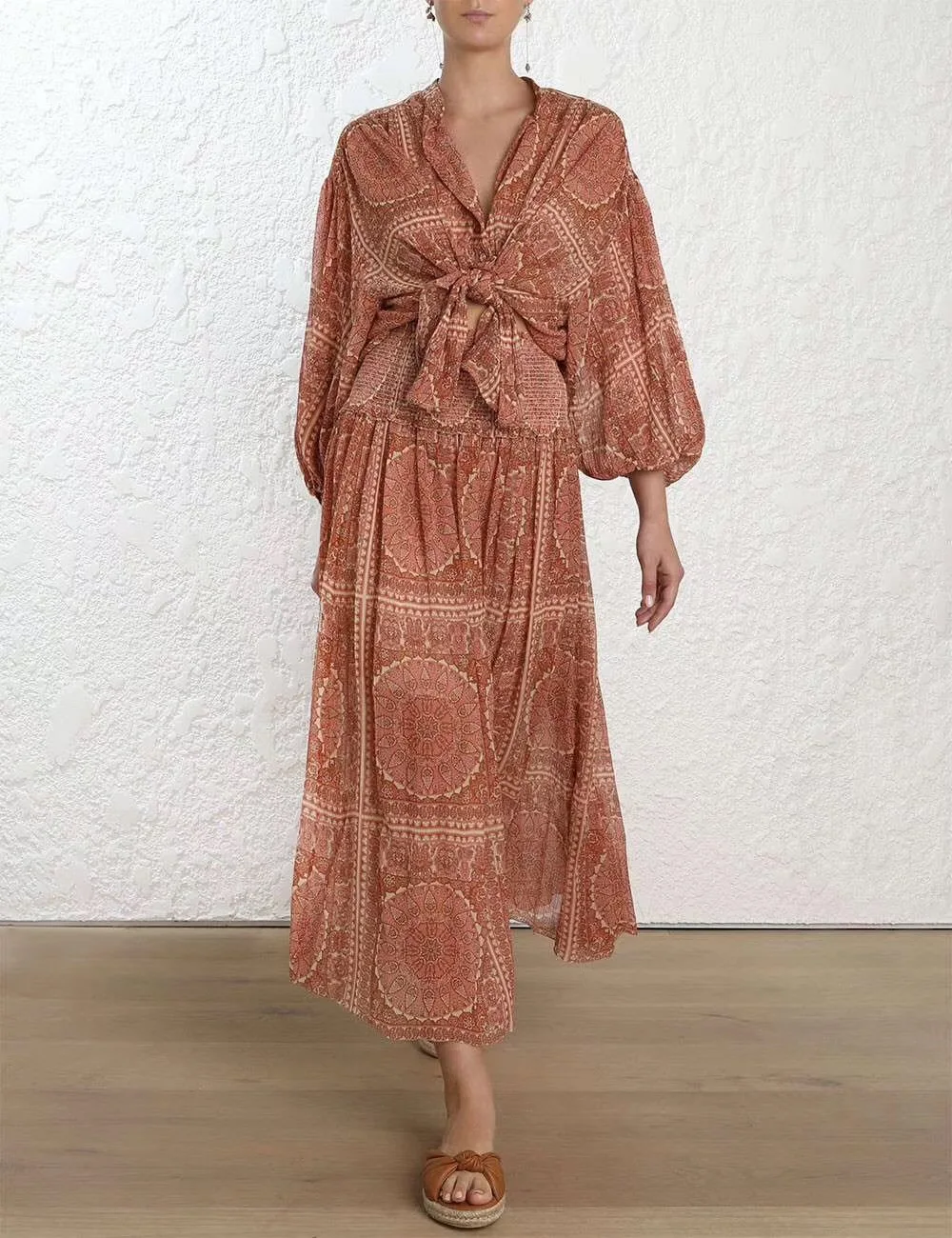 EXCOSMIC Women's High Quality Puff Sleeve Embroidery Cutout Loose Casual Elegant Long Runway Dresses Beach Party Red Dress
EXCOSMIC Women's High Quality Puff Sleeve Embroidery Cutout Loose Casual Elegant Long Runway Dresses Beach Party Red Dress