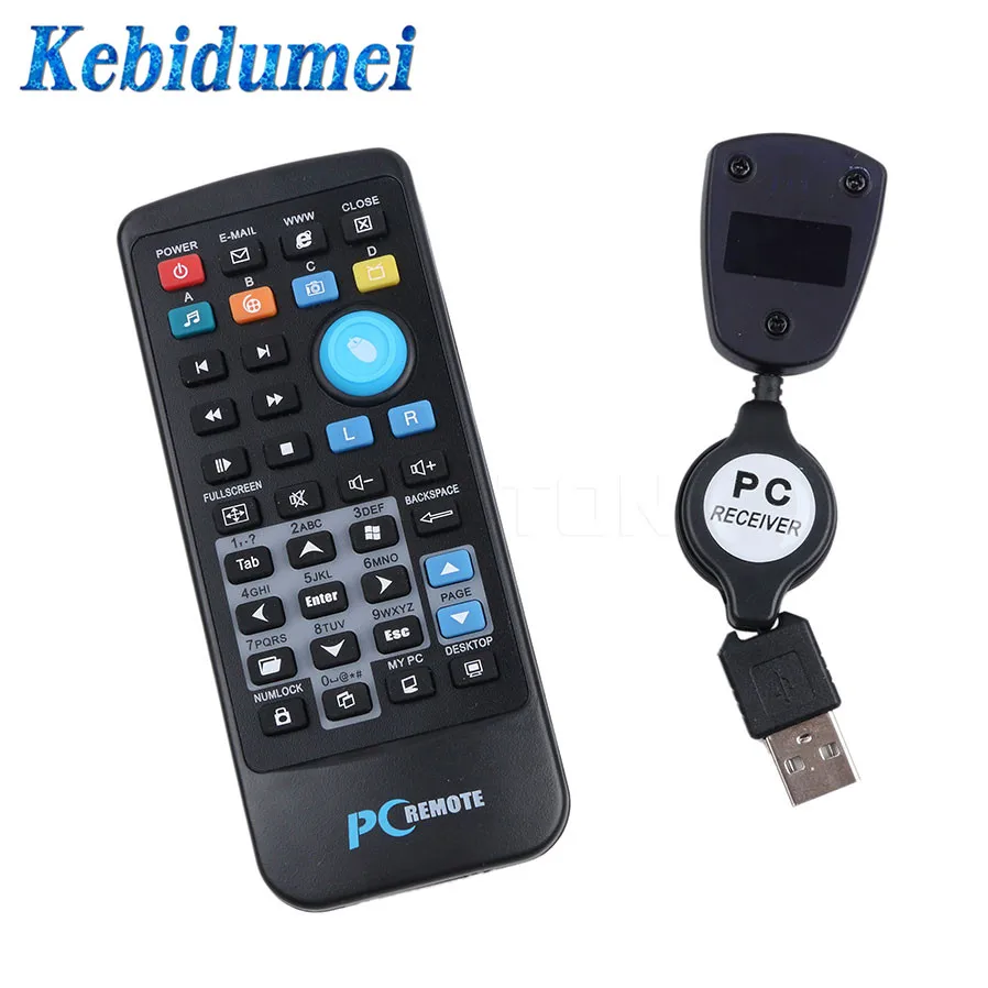 kebidumei USB Laptop PC Wireless Media Receiver IR Remote Control for Mouse Keyboard Center Controller
kebidumei USB Laptop PC Wireless Media Receiver IR Remote Control for Mouse Keyboard Center Controller